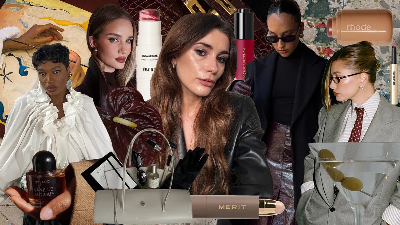 Makeuptrender hösten 2025: Från romantisk rodnad till mörkt vampig elegans