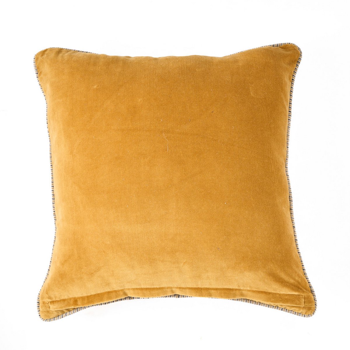 Velvet Crush Samtkissenbezug – Senf 50×50