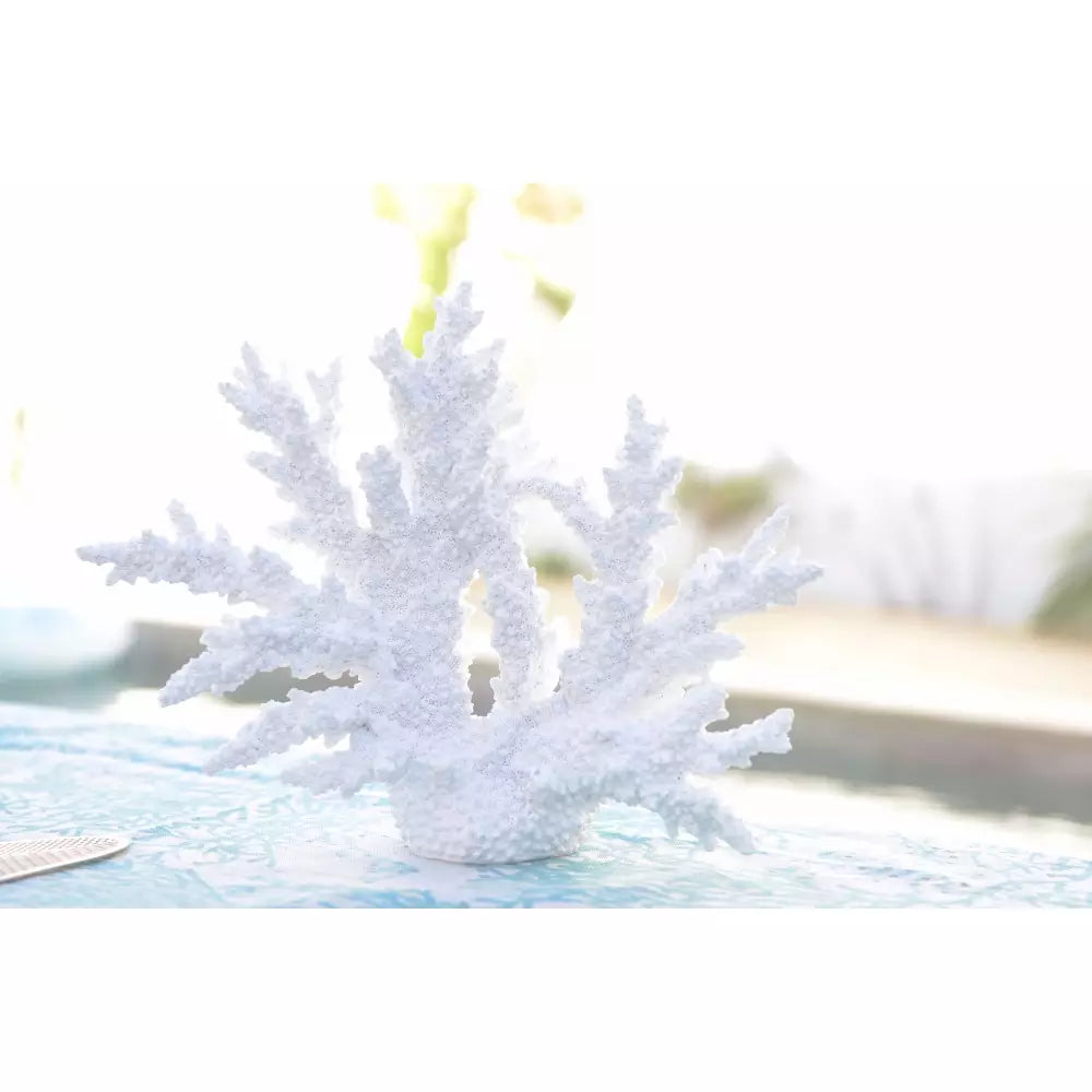 Sculpture corail, blanc (34x13x27 cm)