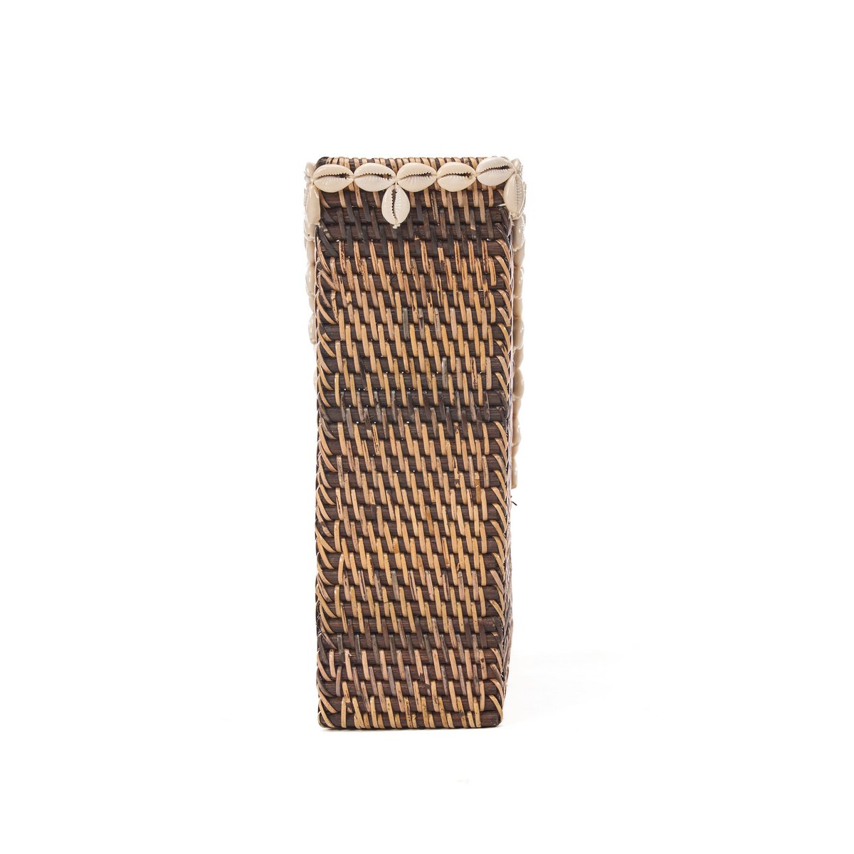 Muschelkanten-Organizer – Natur Braun 27 × 12 × H30 cm