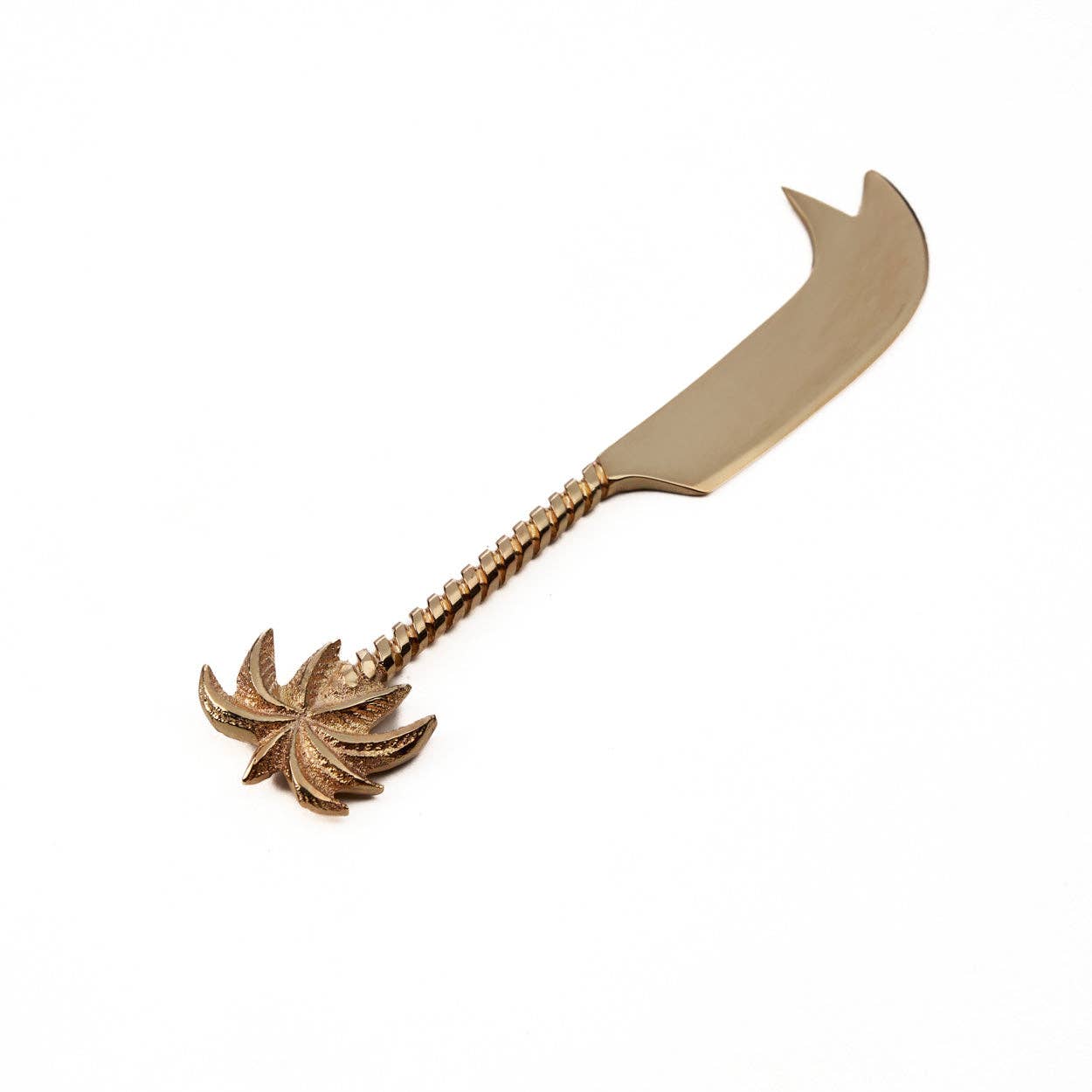 Palm Tree Cheese Knife – elegant ostkniv i mässing