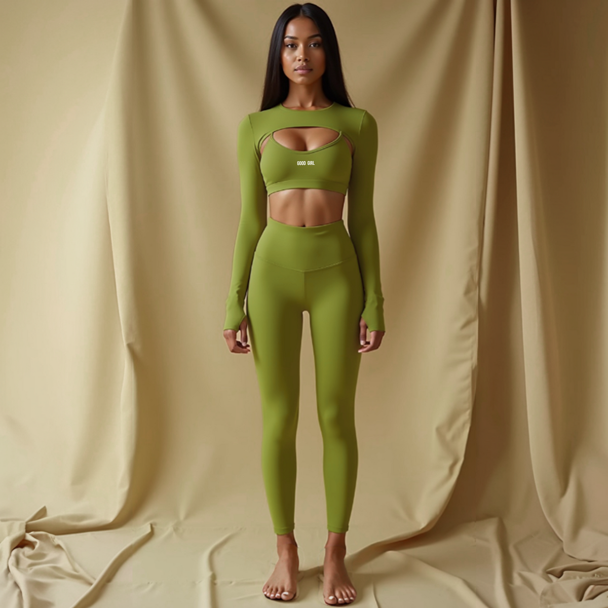 Leggings "BAD HABITS" Green