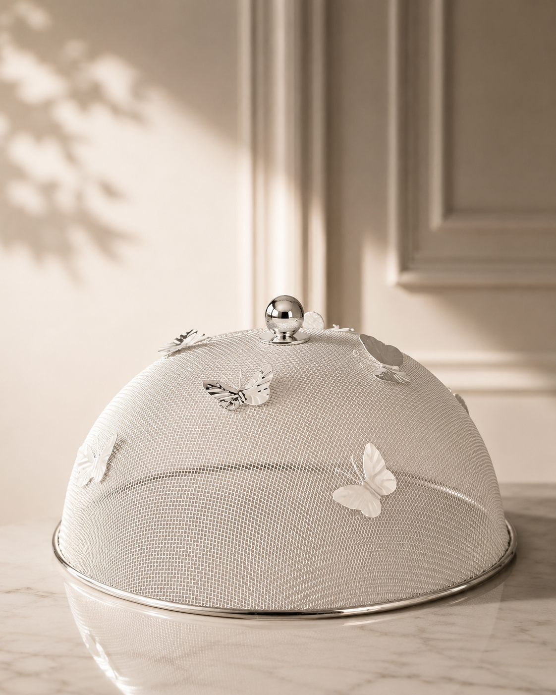 Matkupa aus Silber mit Schmetterlingsdetails 30 cm | EDZARD