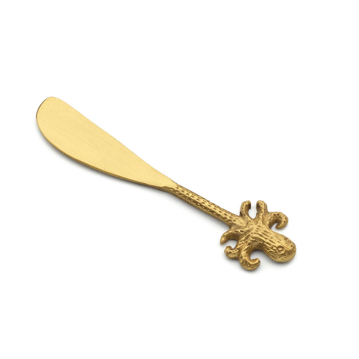 Das Krakenmesser – handgefertigtes Buttermesser aus Messing
