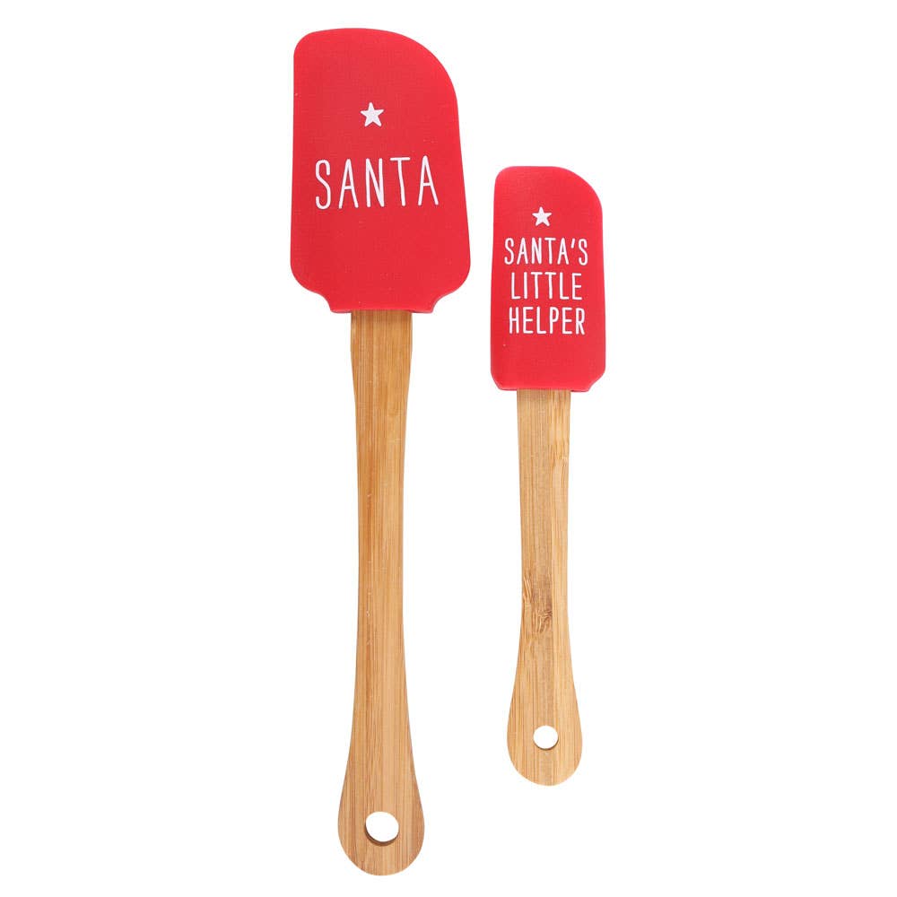 Weihnachtsmann- & Wichtel-Spatel-Set