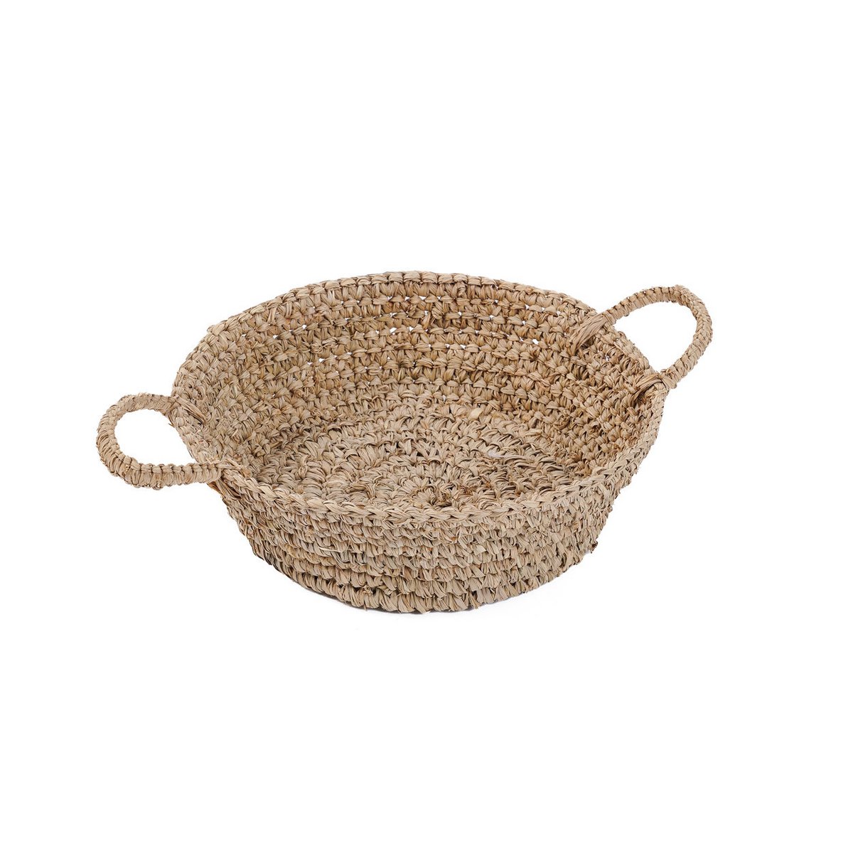Raffia-Korbschale – Natur (S)