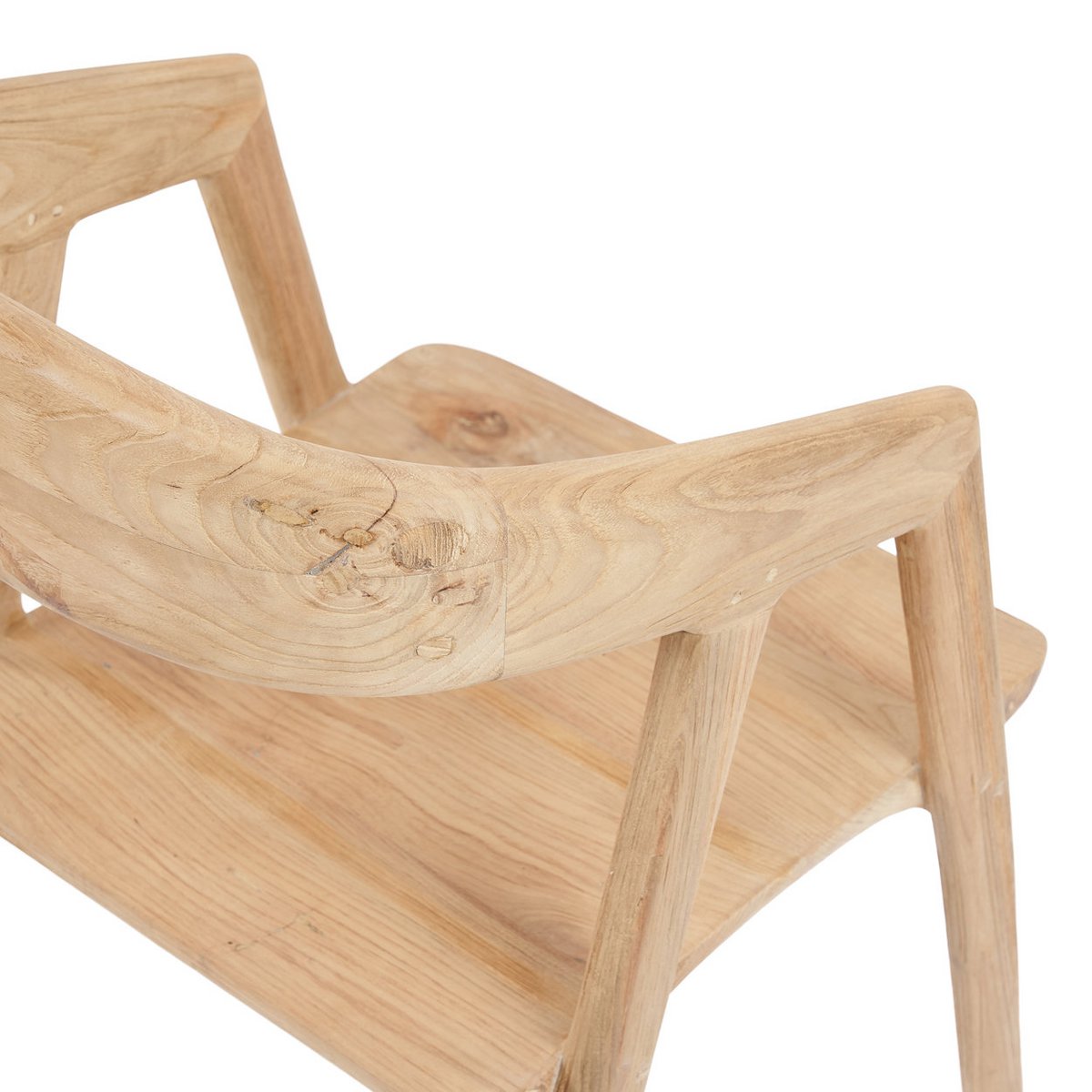 La chaise de salle à manger Teluk – chaise de salle à manger artisanale en bois de teck recyclé