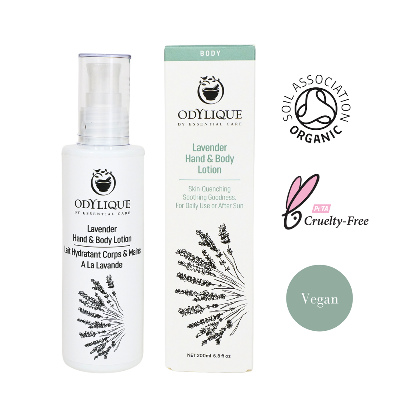 Lavendel Hand- und Körperlotion 200 ml | Odylique