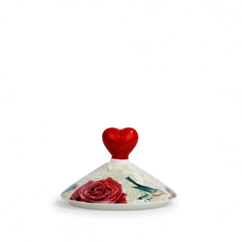 Rose Rouge - Bougie parfumée en céramique artisanale | Maison La Bougie
