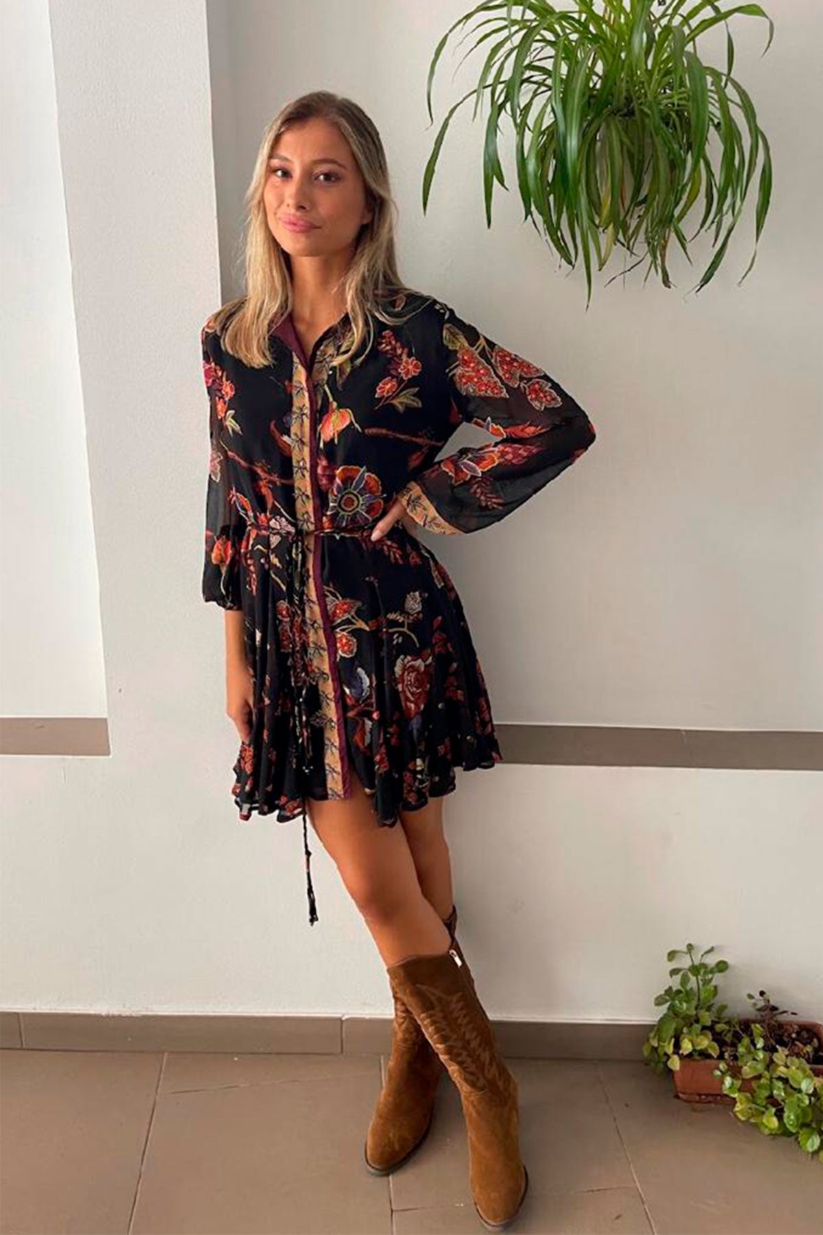 Bohemian viscose dress, Peace & Love by Calao