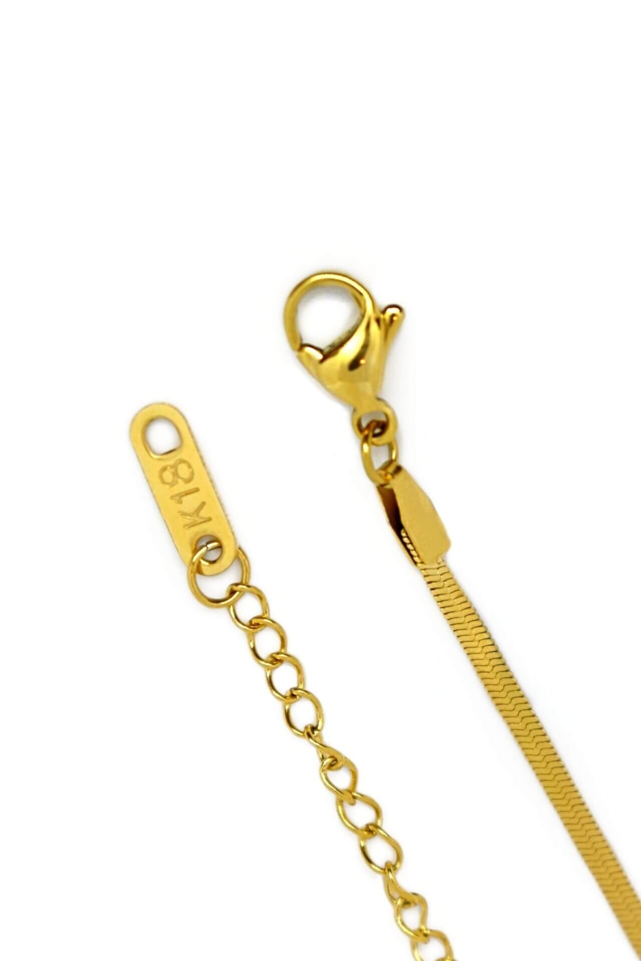 Collier Ras du Cou Maille Plate | Plaqué Or 18 Carats