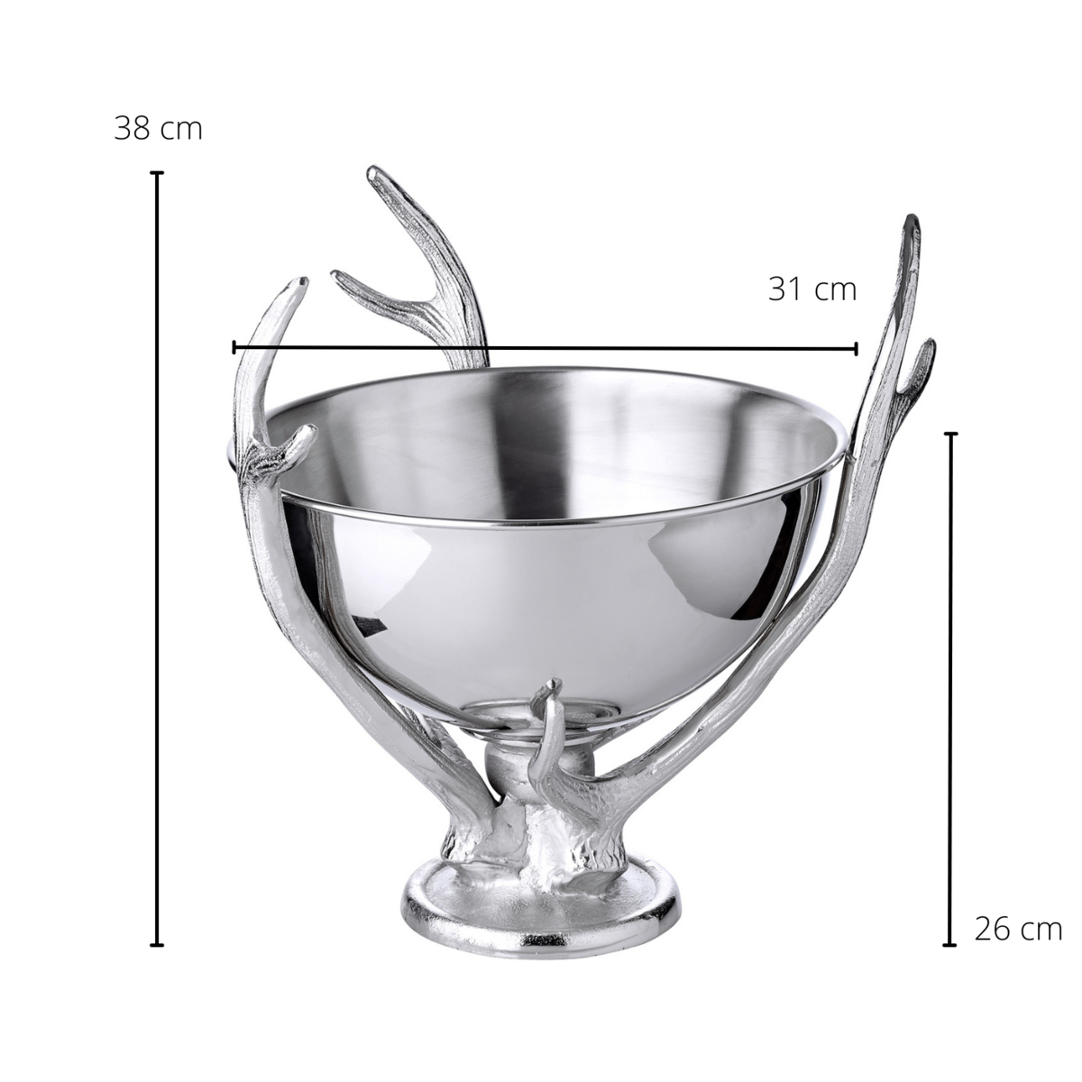 Champagnerkühler „Lita“ – EDZARD (H 37 cm, Ø 31 cm)