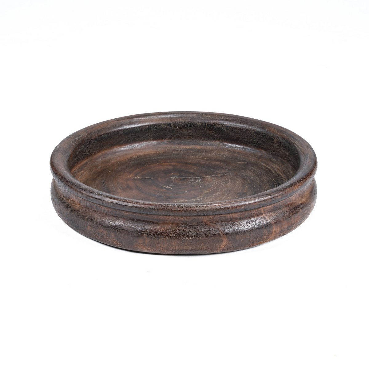 Banyan Bowl in dunklem Walnuss – handgefertigte Mangoholzschale
