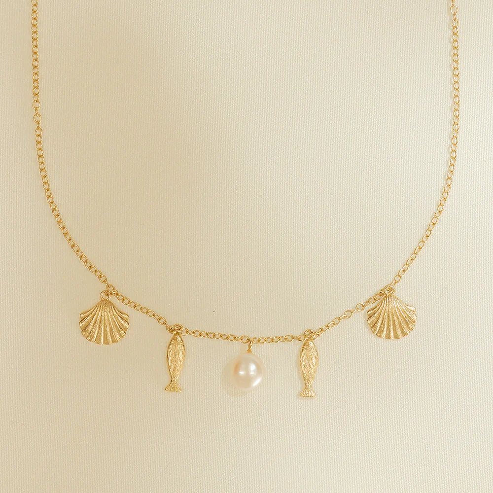 Anchovies Necklace | 18k Gold | Agape Studio Jewelry