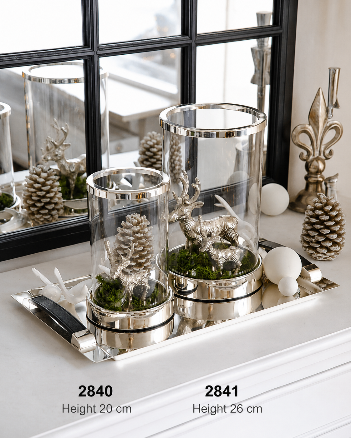 Silverpläterad Ljuslykta Sanremo 26 cm | EDZARD
