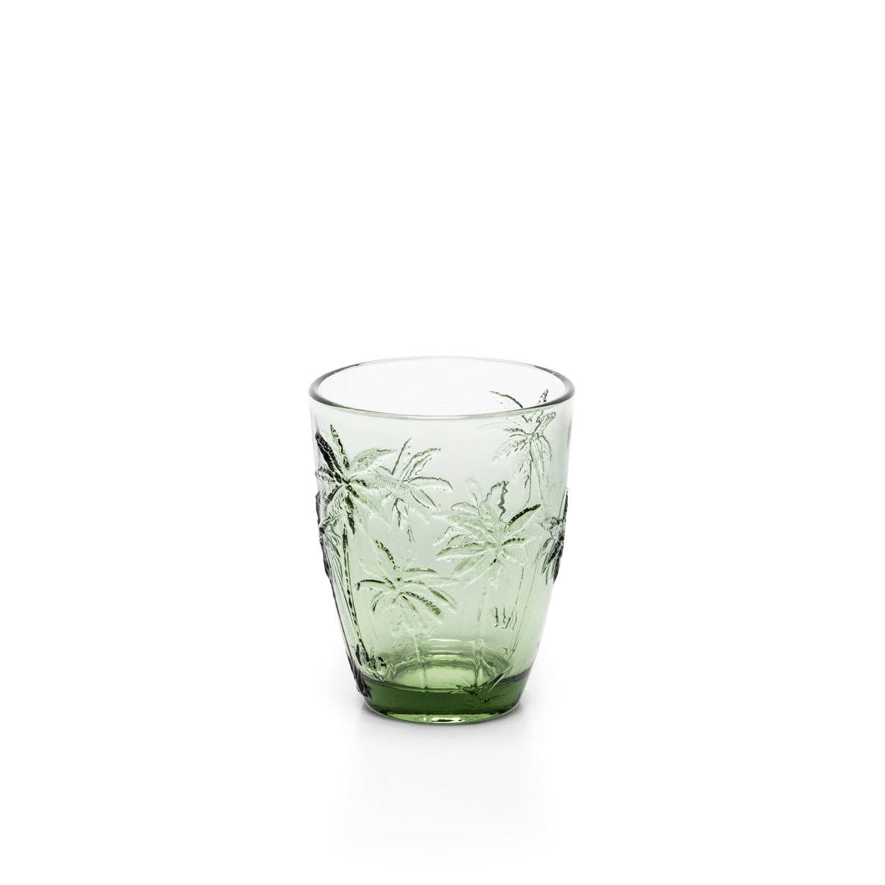 Palm Breeze | Verre à eau en verre recyclé vert