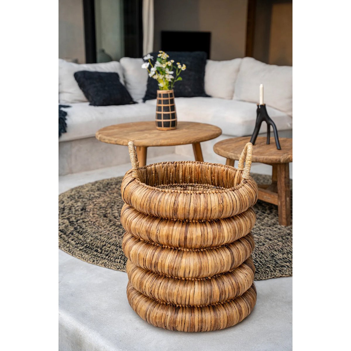 Chunky Basket – Großer Korb aus Wasserhyazinthe