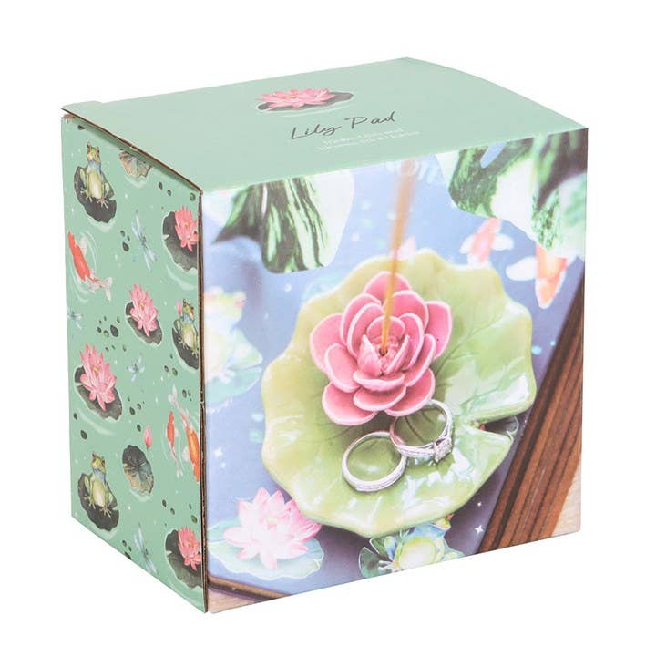 Näckrosblad Rökelsehållare & Smyckesfat – Keramik