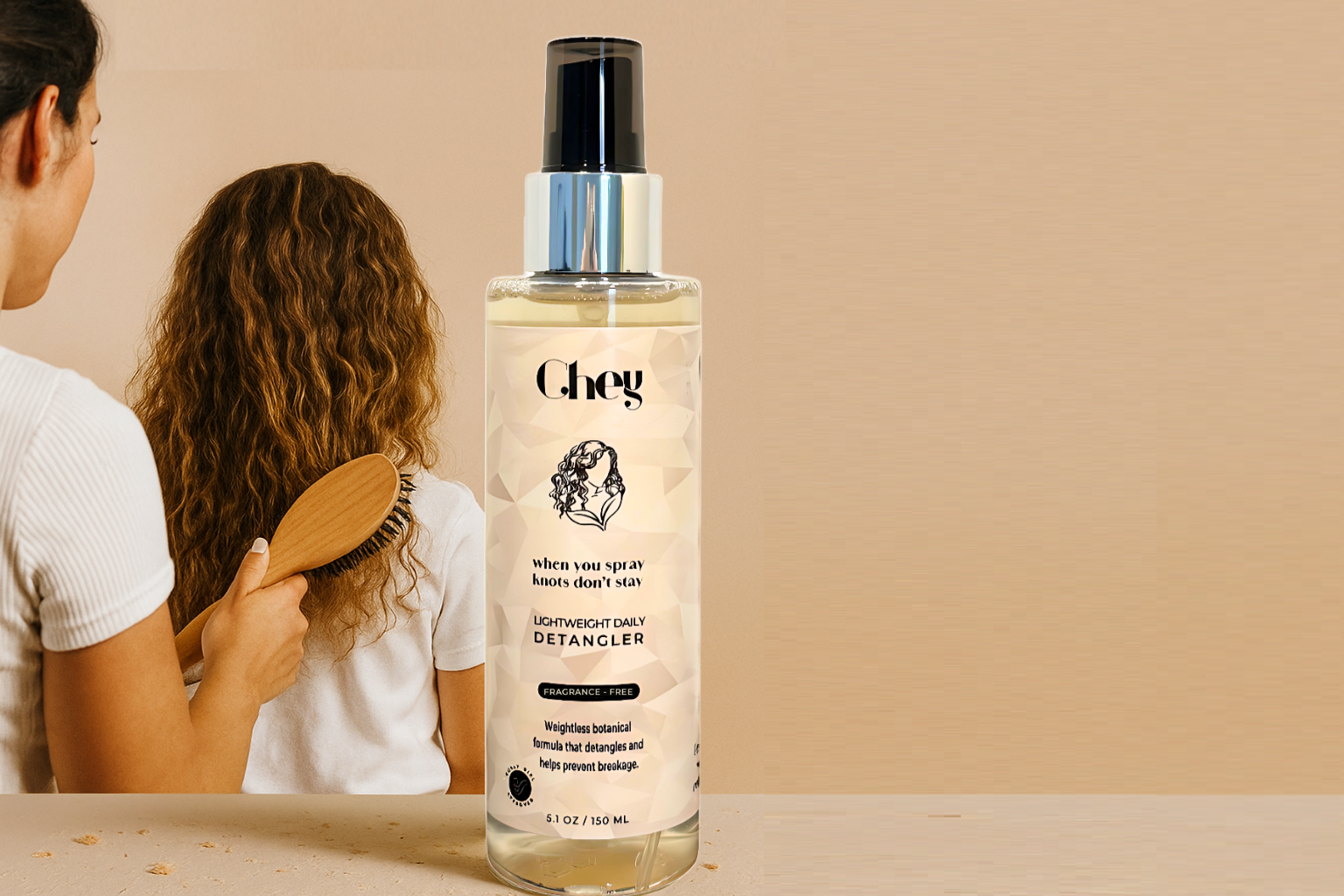 Leichter täglicher Entwirrer – Silikonfrei & Pflanzlich Basierte Leave-In Pflege, 150 ml