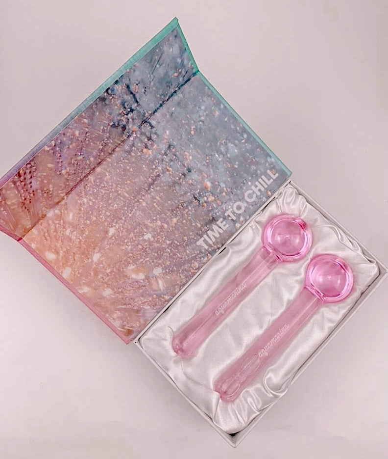 Kühlende Eis-Massagekugeln – Pink, Aquamarina Beauty