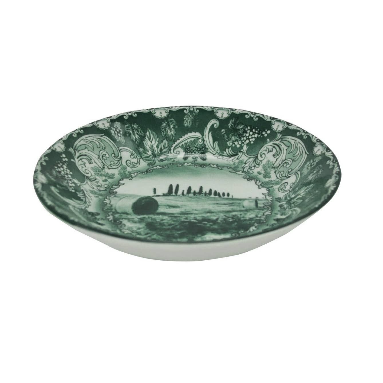 Assiette à pâtes et à soupe Bolgheri 21 cm en céramique italienne