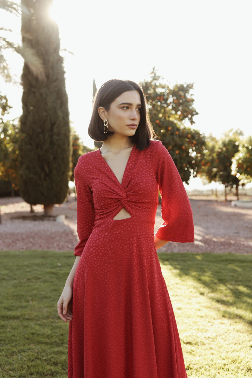 Carmine Kleid, Cayro Damen
