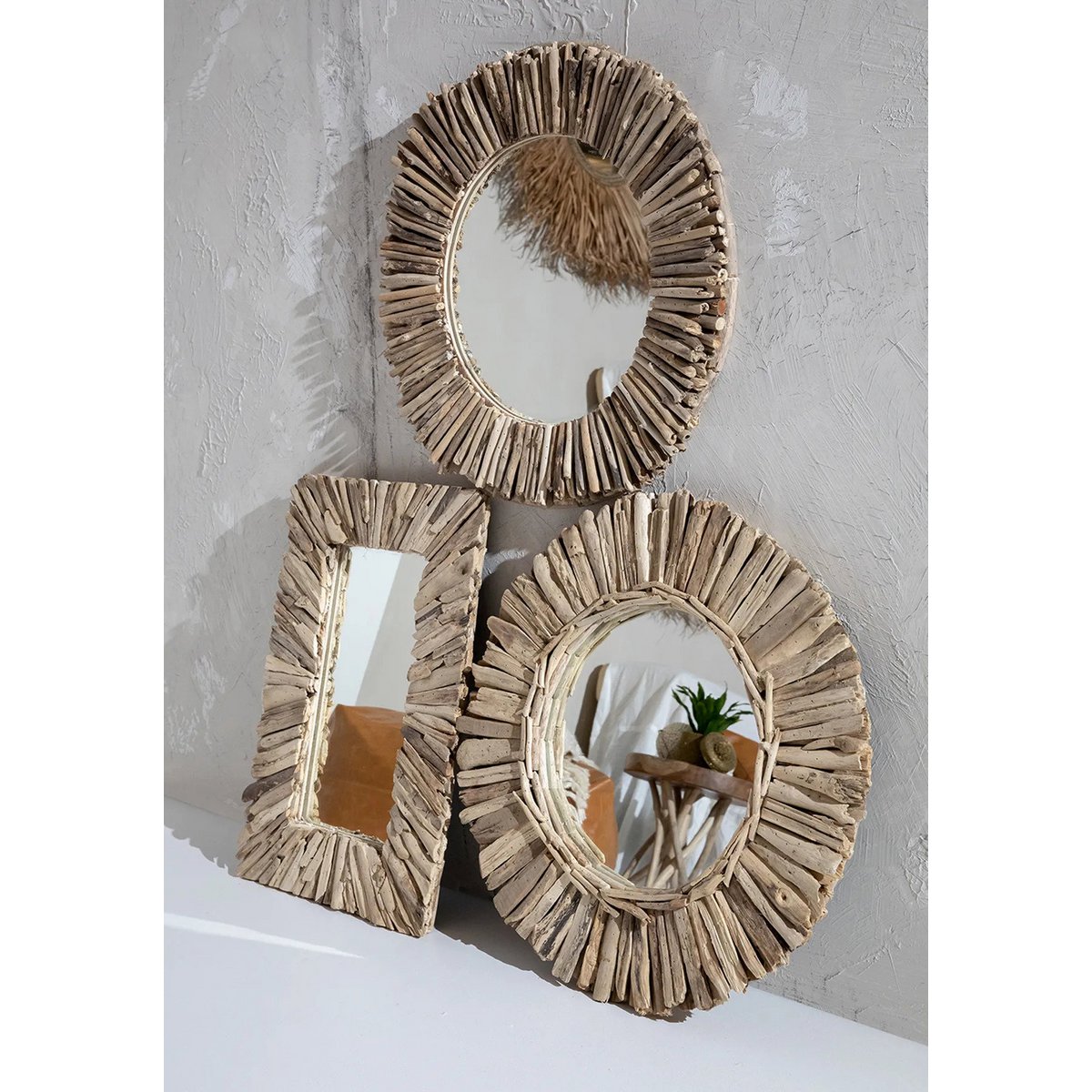 Der Driftwood Gerahmte Spiegel | Bazar Bizar
