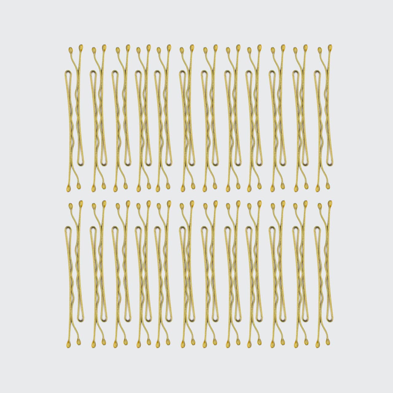KITSCH | Haarklemmen – 45er-Pack (Gold)
