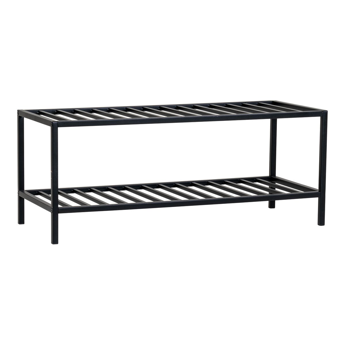 Vita Shoe Rack | Skohylla i svart metall, 79x34x32cm