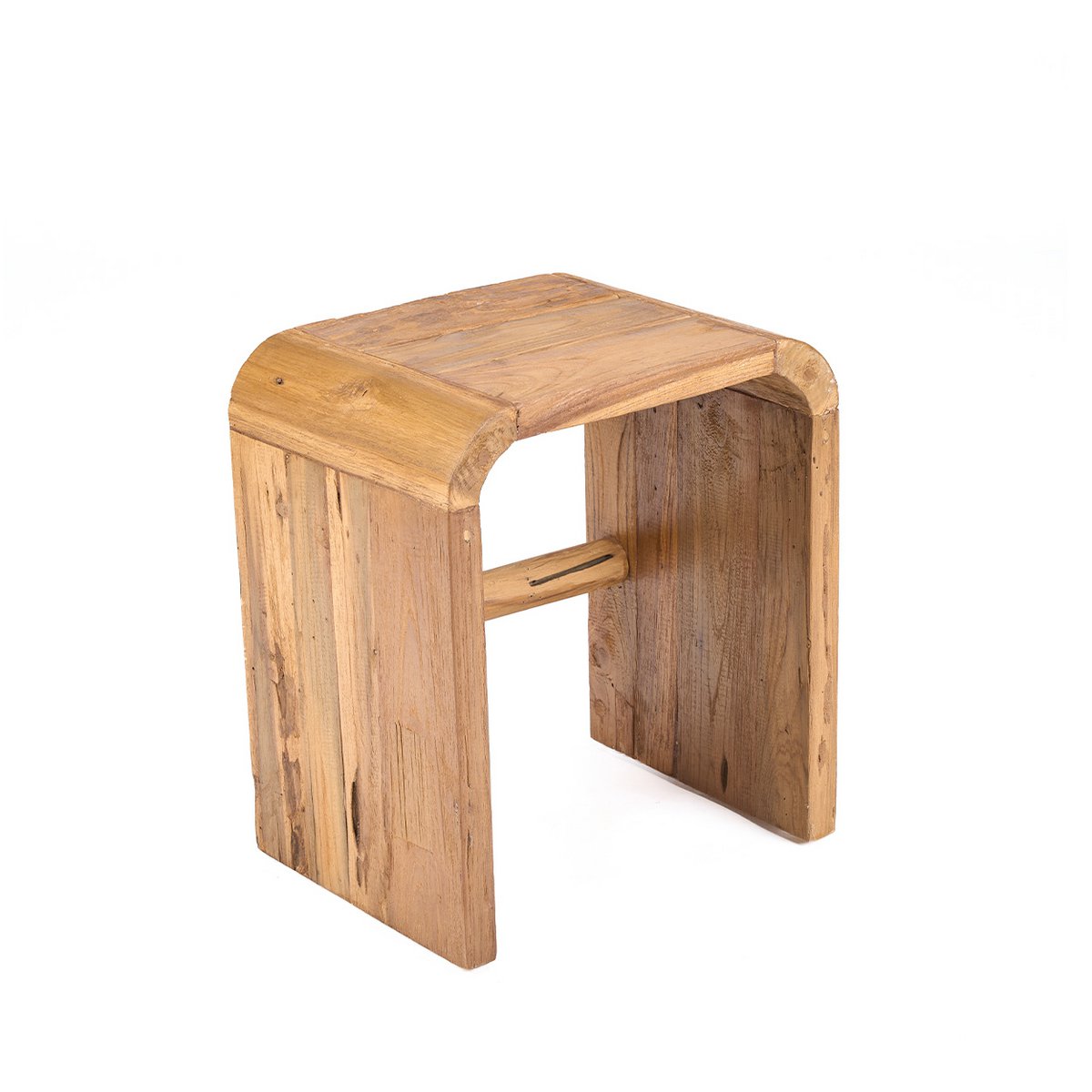 Arc Sidobord i Återvunnen Teak – Handgjort Natur | Bazar Bizar