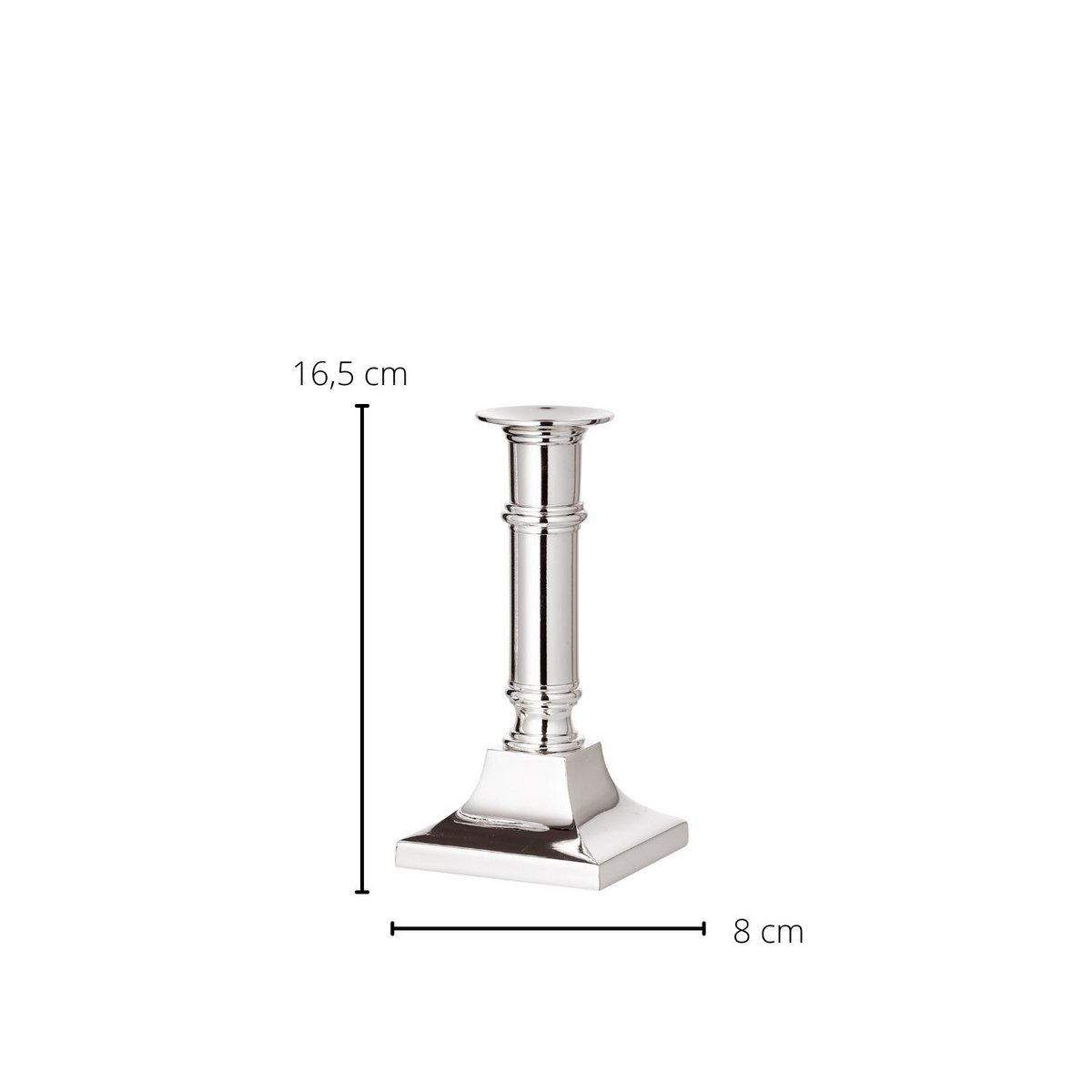 Kent | Silverpläterad ljusstake | Edzard - H 16 cm