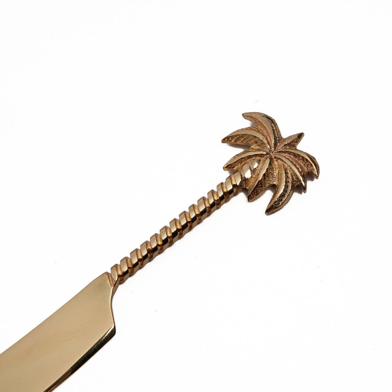 Palm Tree Cheese Knife – elegant ostkniv i mässing