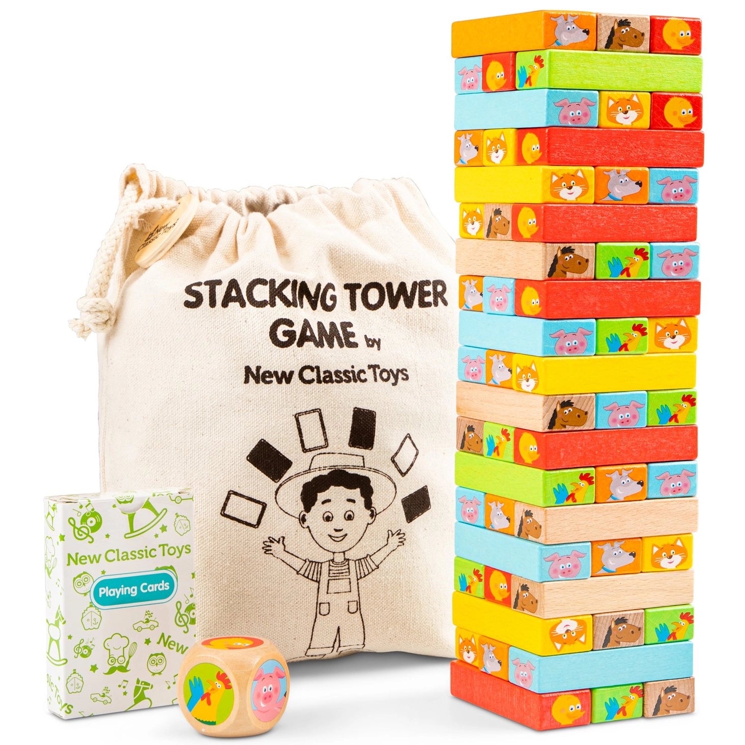 New Classic Toys Jenga game made of FSC® 100% certified wood