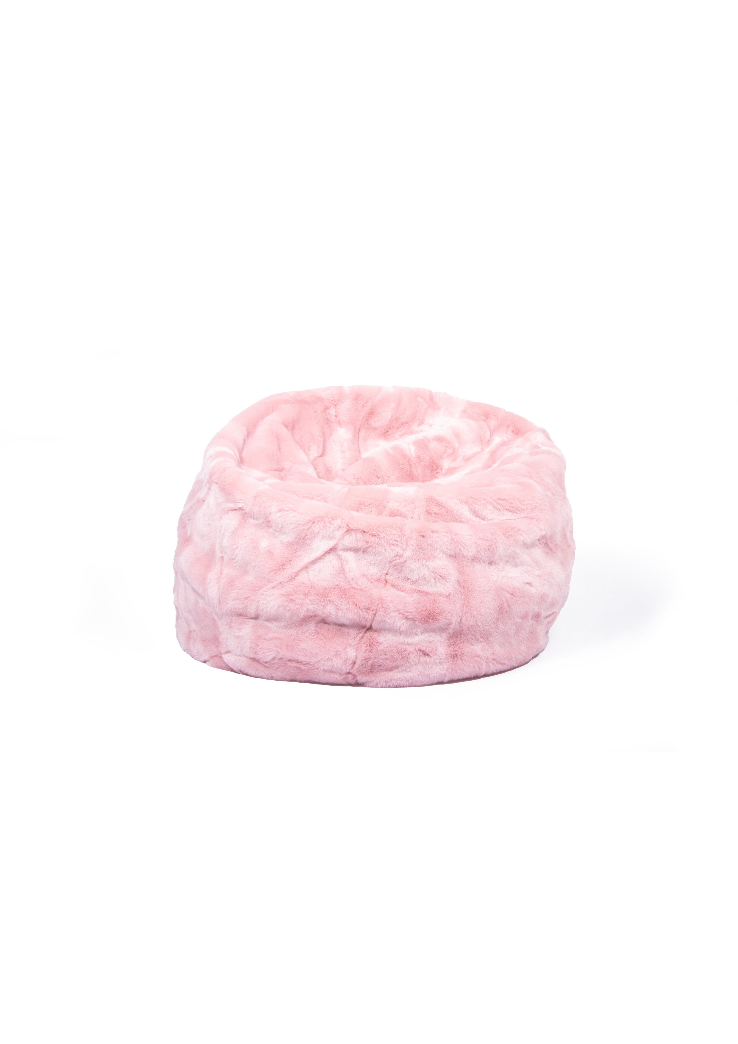 Pouf Wild & Soft Rose – Sac de haricots en fausse fourrure super douce