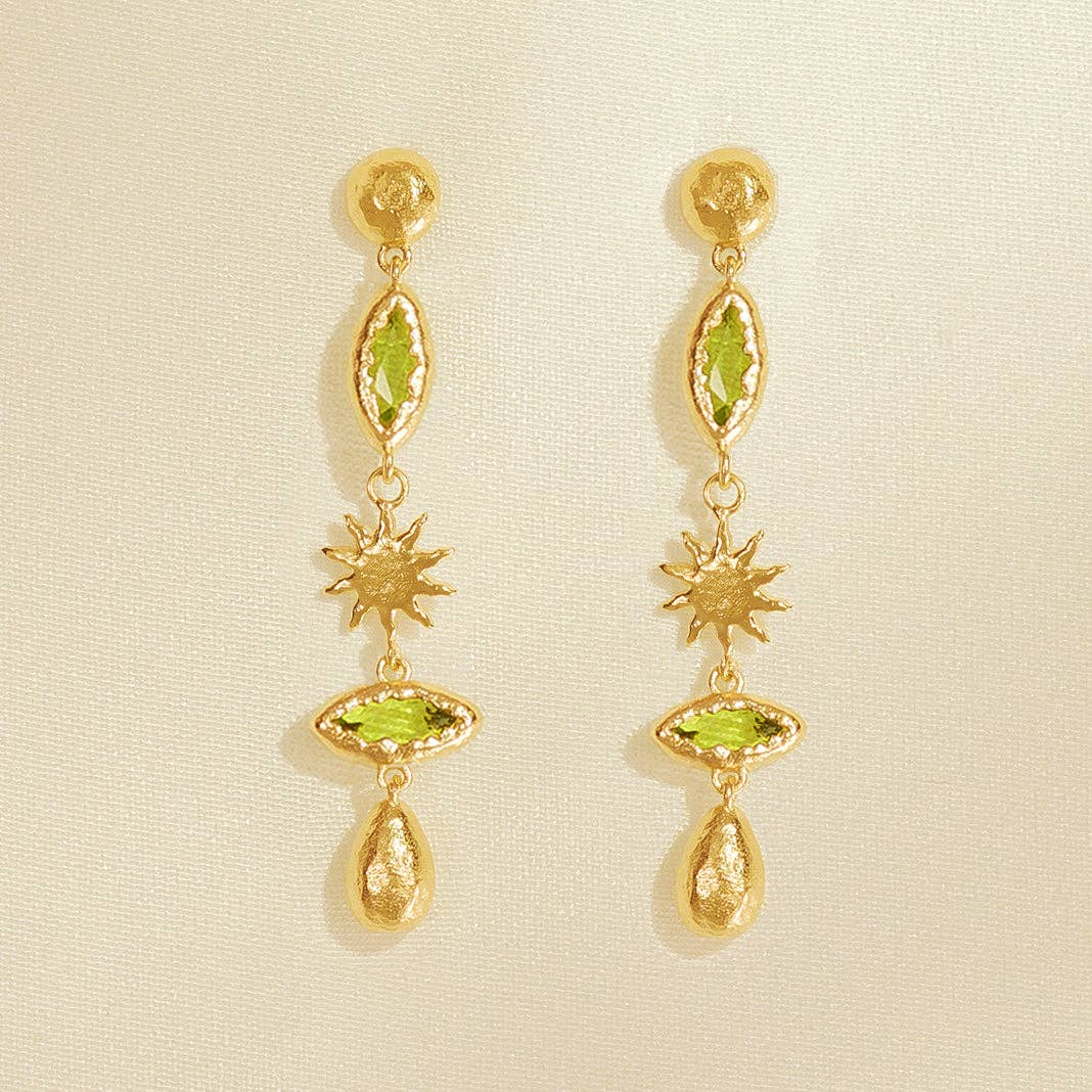 Daphné grüne Ohrringe | Schmuck