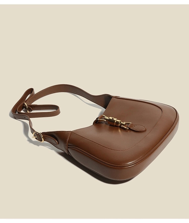 Vintage saddle bag in genuine leather