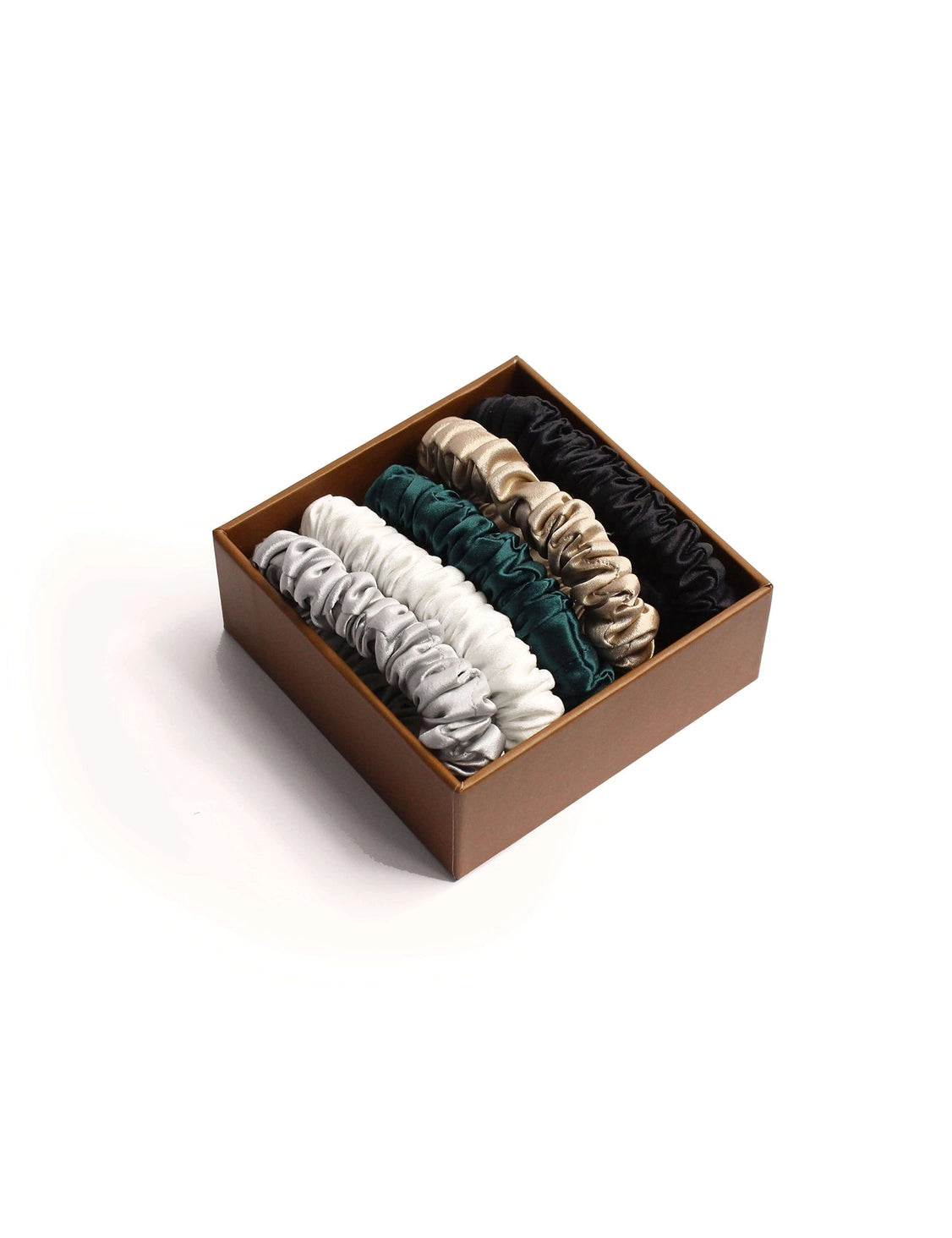 The Club of Five - 5 x Mulberry Silk Scrunchies, Venus & Gaia