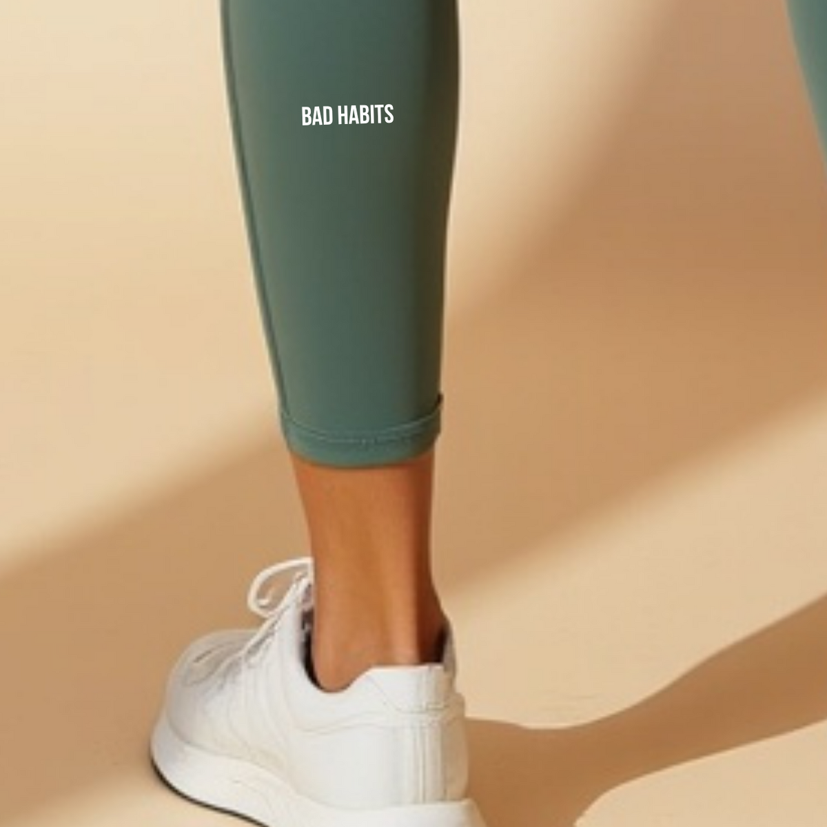 BAD HABITS® High-Waist Leggings – Sage Green