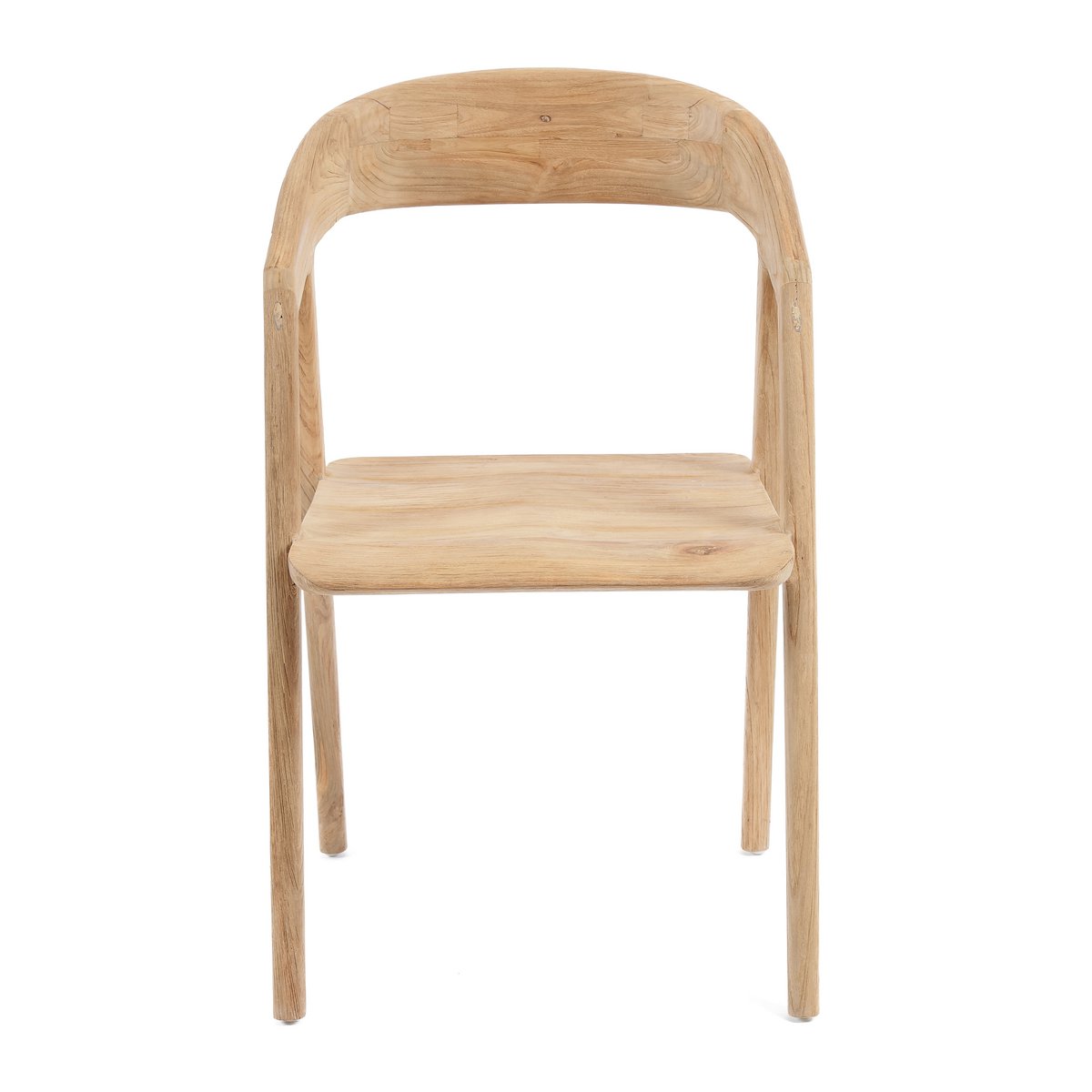 La chaise de salle à manger Teluk – chaise de salle à manger artisanale en bois de teck recyclé