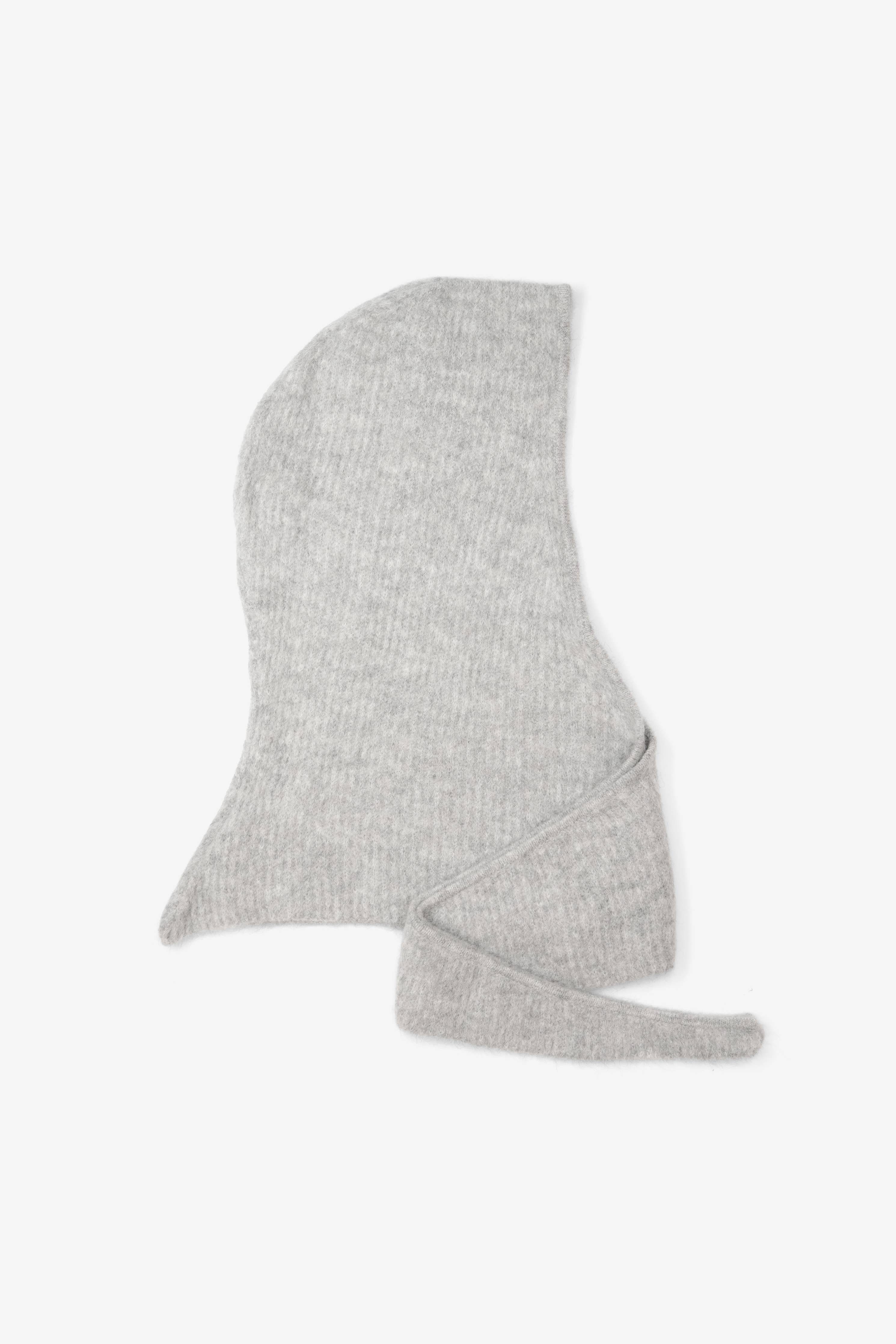 Alpaca Hooded Scarf i Blizzard Grey | Arctic Fox & Co.
