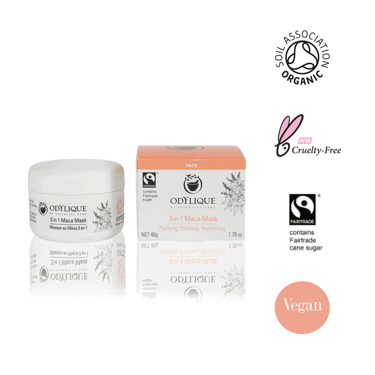 3-in-1 Maca Maske – Entgiftende & klärende Gesichtsmaske | Odylique