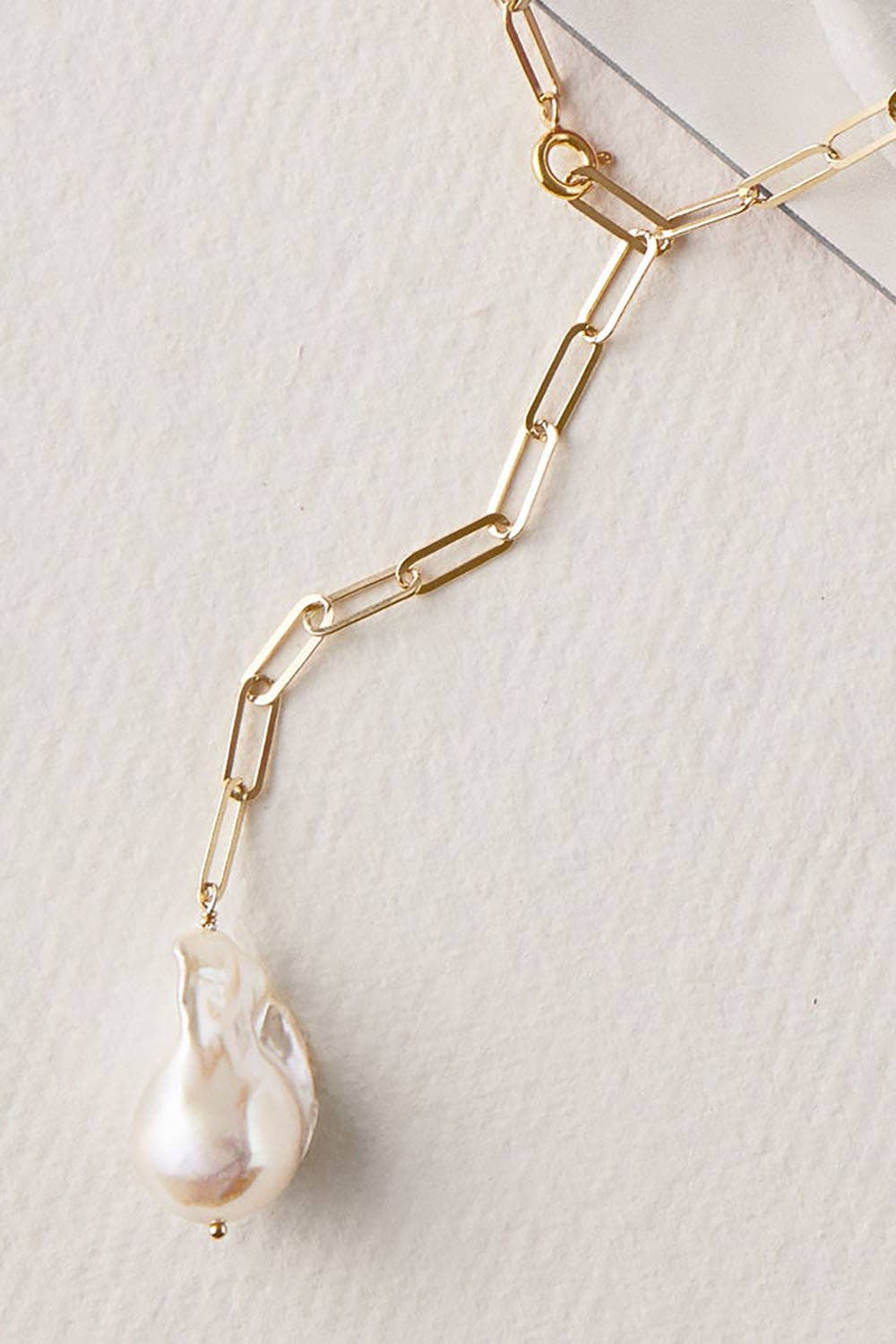 Giulia Halskette | Echte Barockperle | 925 Silber & Gold