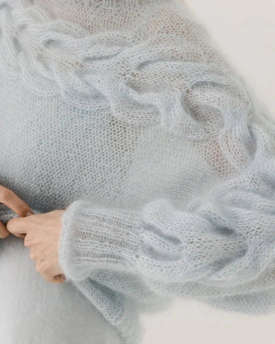 Jūra Luxus-Seiden-Mohair-Pullover