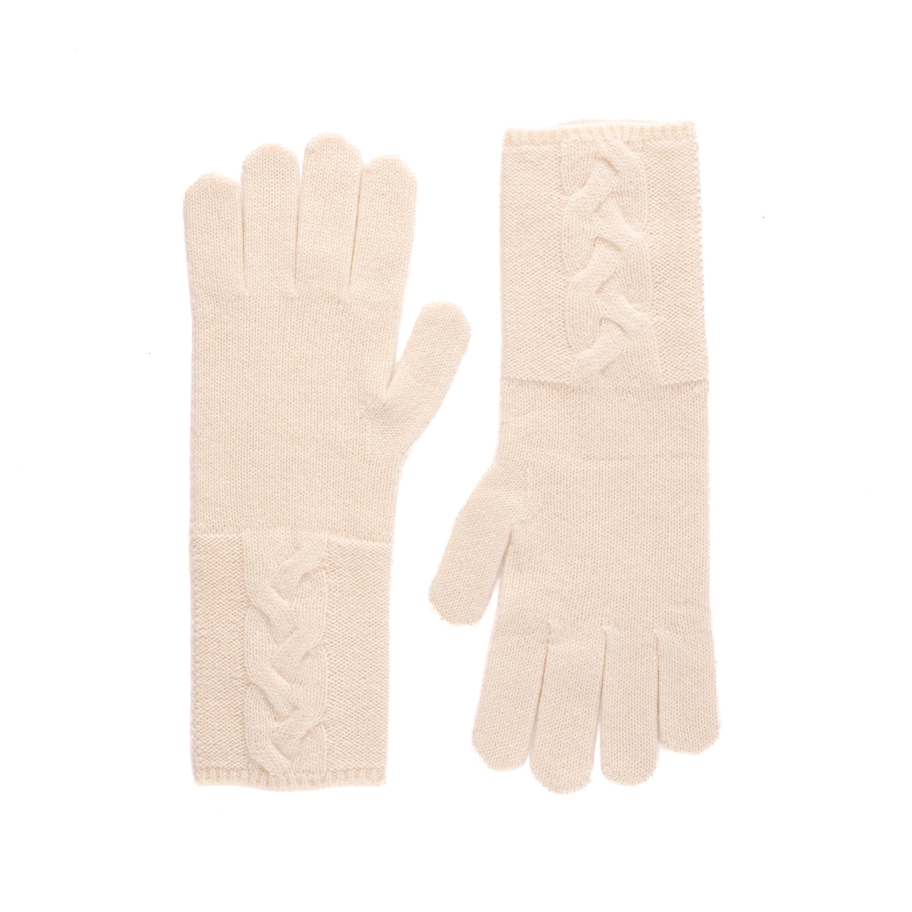 Lange Handschuhe aus 100 % Kaschmir