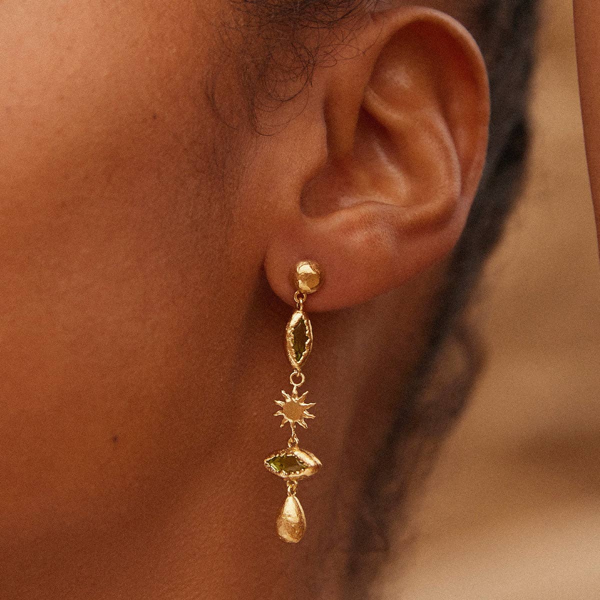 Daphné grüne Ohrringe | Schmuck
