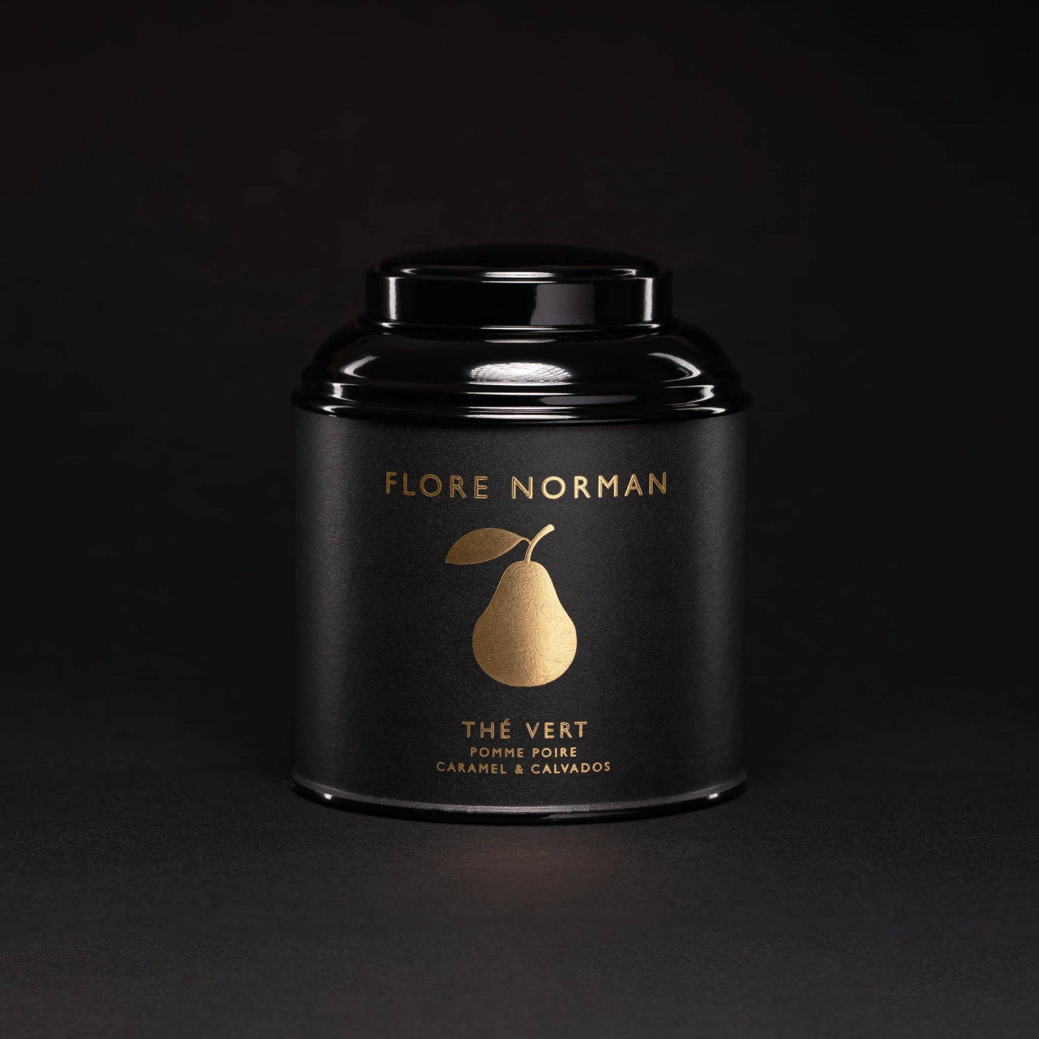 Flore Norman – Päron | Grönt te med äpple, päron, karamell & Calvados Pays d’Auge (100 g)