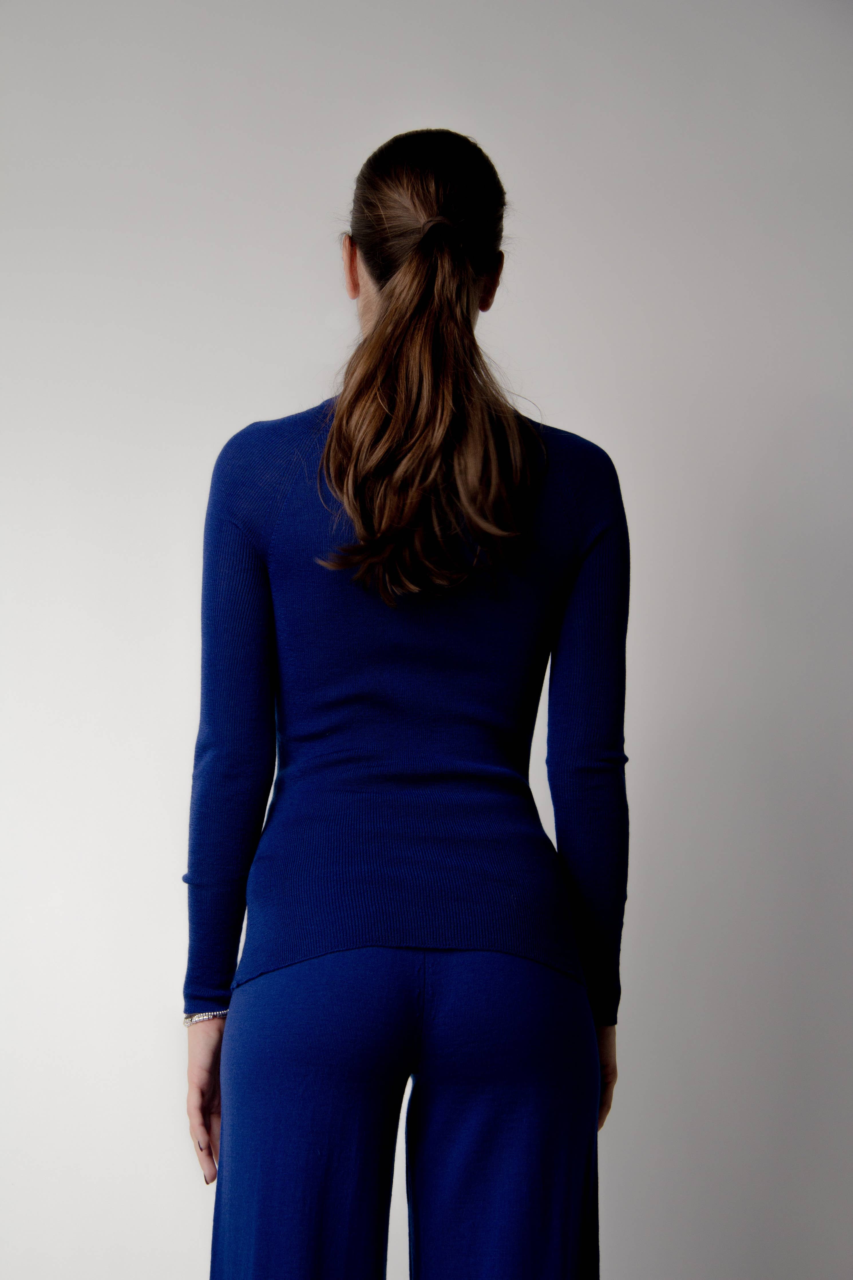 Rippstrick-Rollkragenpullover aus extrafeiner Merinowolle, LÈMME