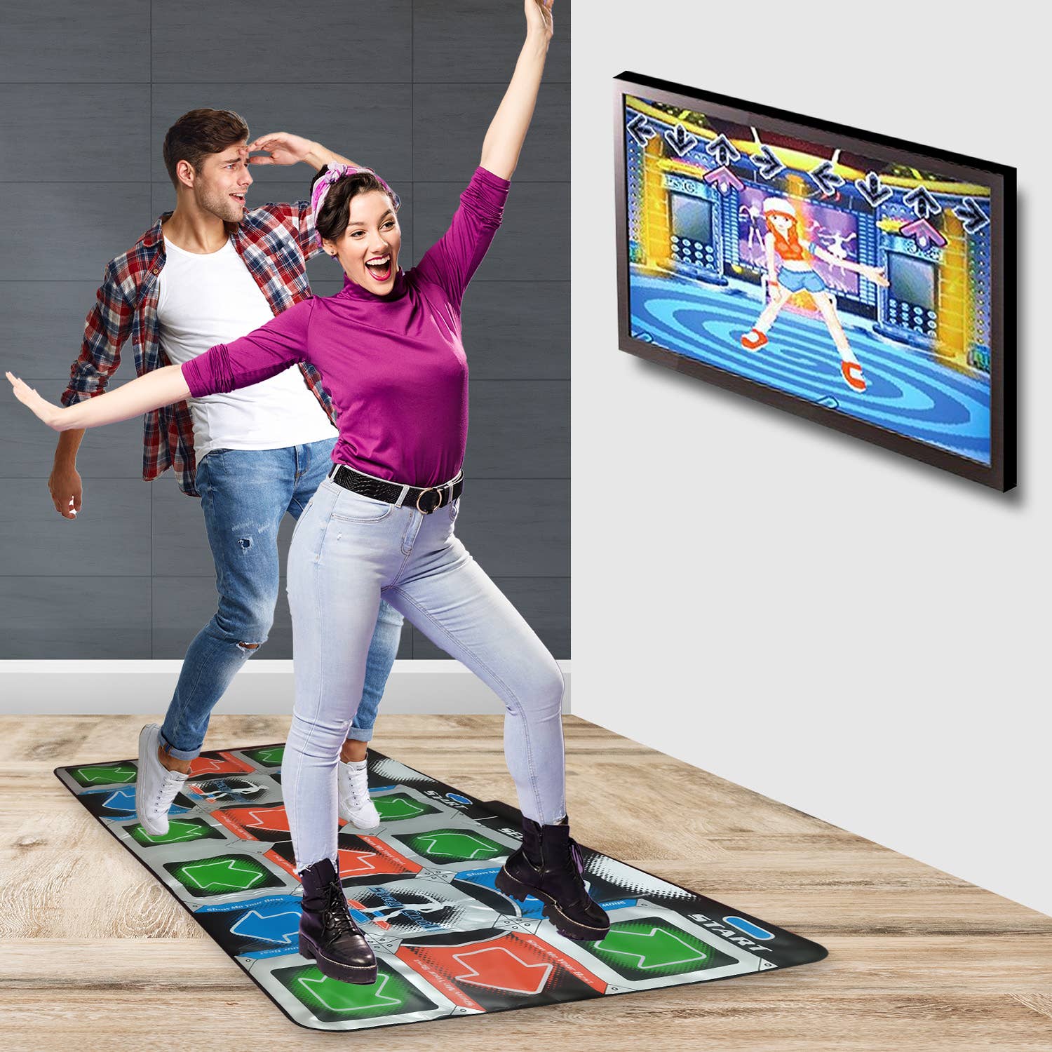 Tanzmatte für 2 Spieler – 80er-Jahre-Feeling direkt ins Wohnzimmer