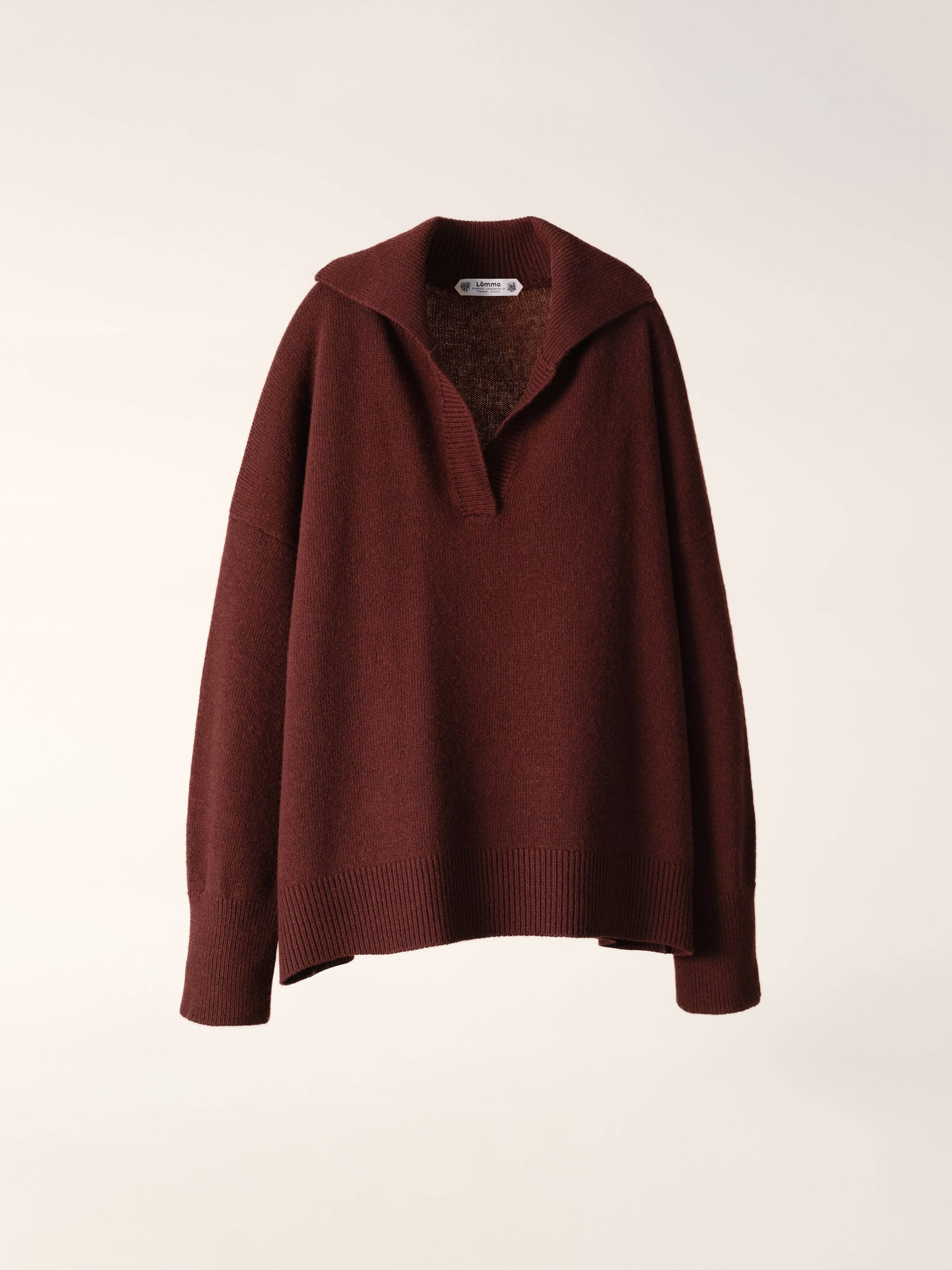 Wool & Cashmere Polo Sweater