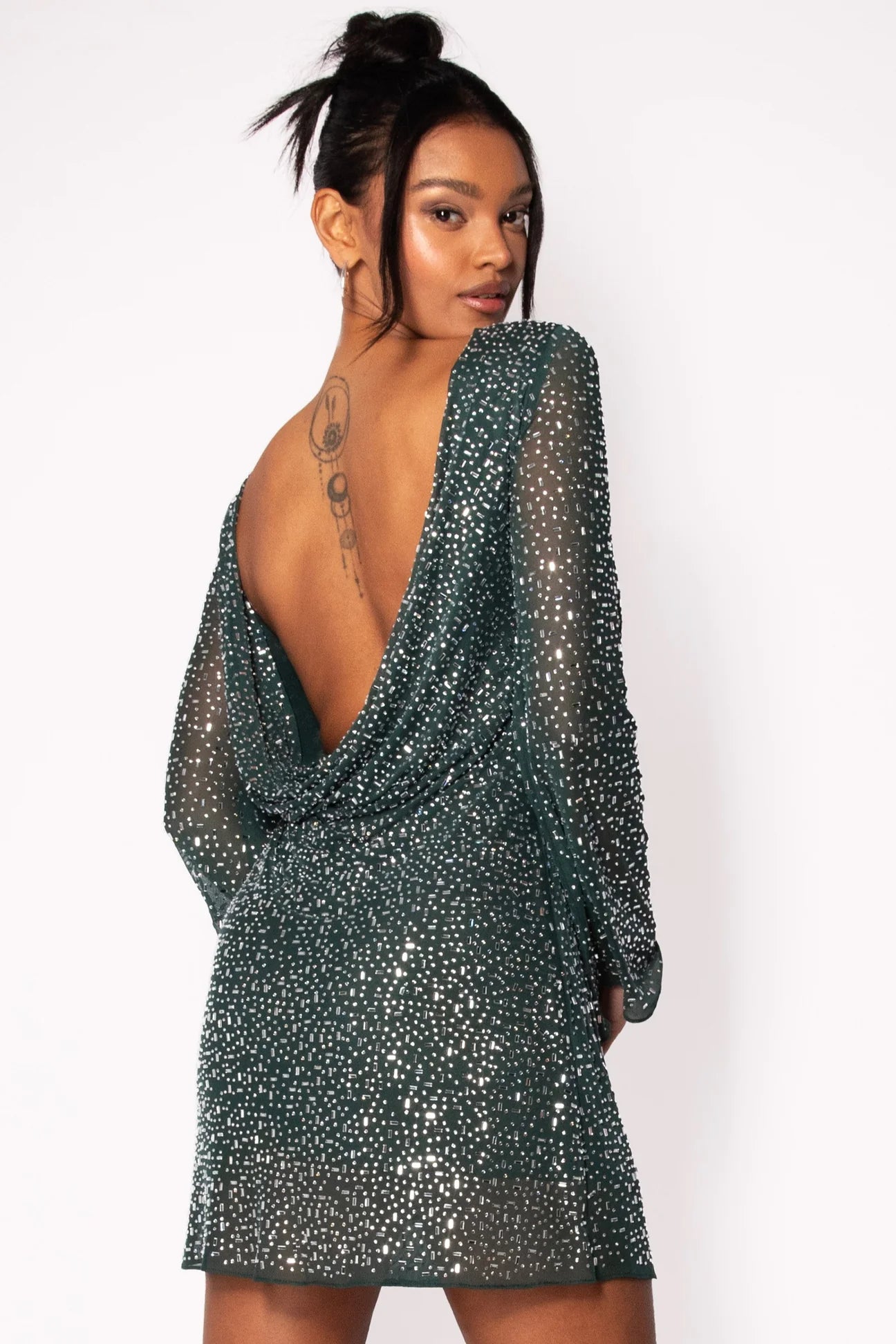 Mini-robe à sequins Paris